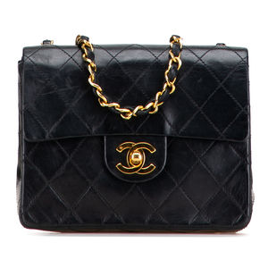 Pre-Loved Chanel Mini Square Classic Lambskin Single Flap